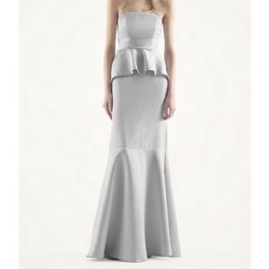 SILVER Vera Wang Peplum Dress size 0